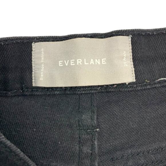 Everlane High Waist Ankle Jeans Black Denim Size 29 - Picture 3 of 5